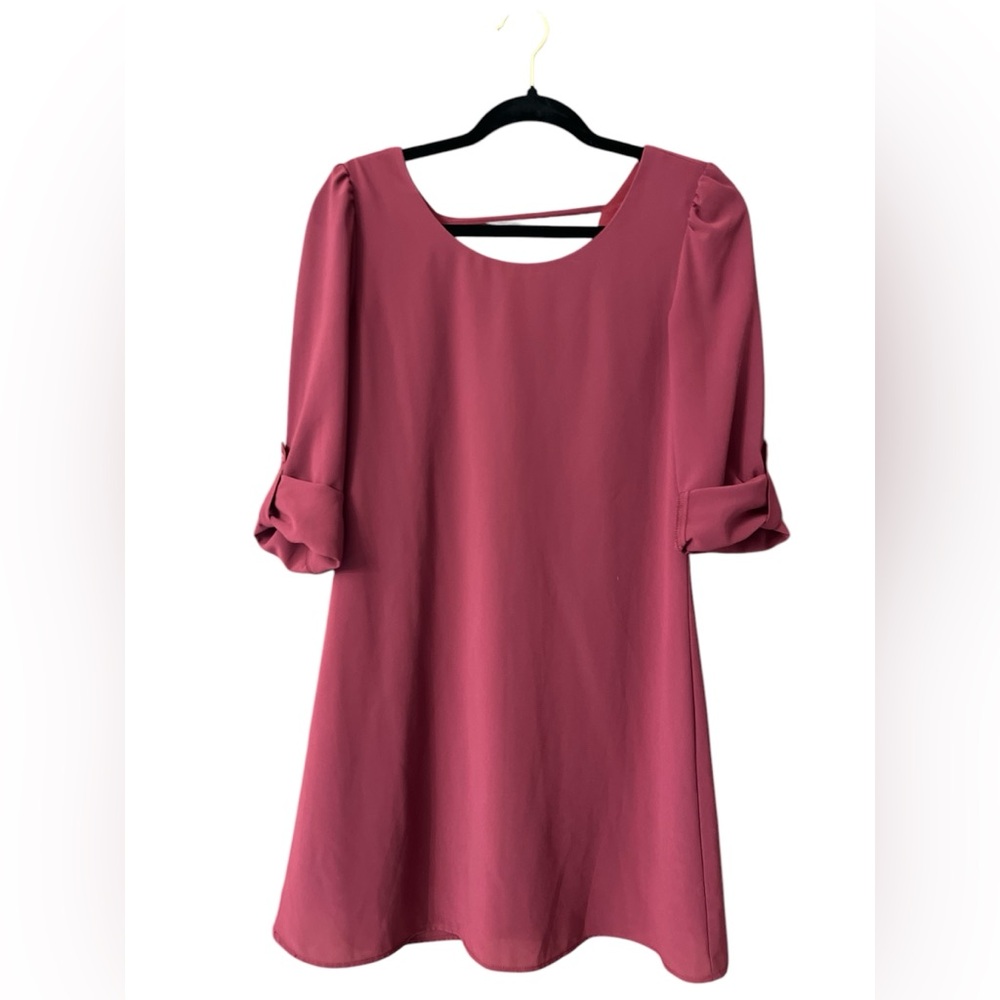 Speechless burgundy shift dress
